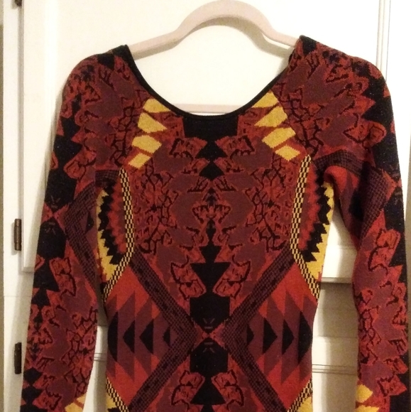 Multi colored Fall Dress - Picture 2 of 4